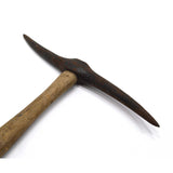 Vintage HAND-HELD ROCK PICK Prospecting/Miners Axe UNUSUAL OPPOSING CURVES Rare!