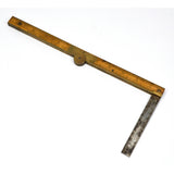 Antique FOLDING COMBINATION RULE Stephens Co. THE CHAPIN No. 036 Boxwood & Brass