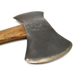 Vintage "CAYUGA" DOUBLE BIT AXE by BARKER ROSE & KIMBALL Peeling EMBOSSED LOGO!