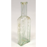 Antique VETERINARIAN BOTTLE "H.H.H. MEDICINE" Aqua 5-3/8" BIMAL Rare! "DDT 1868"