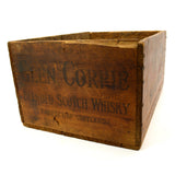Vintage GLEN CORRIE SCOTCH WHISKY CRATE "Extra Special" WOOD BOX Scotland RARE!