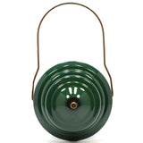 Vintage COLEMAN Model 220D GAS LANTERN Nickel-Plated & Green Top 2-MANTLE c1950s