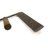 Antique FORGED IRON CUTTER-CHOPPER TOOL Axe-HATCHET-Knife-FROE? Tobacco SHINGLE?