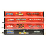 Sega GENESIS GAME LOT OF 4 Complete Games! WWF WRESTLEMANIA Royal Rumble RAW +