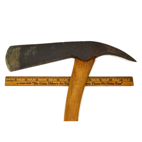 Antique ICE HARVESTING AXE Fire Ax "UNDERHILL EDGE TOOL CO." c.1852 Sexy Handle!