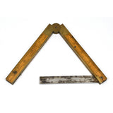 Antique FOLDING COMBINATION RULE Stephens Co. THE CHAPIN No. 036 Boxwood & Brass