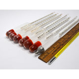 Vintage "SPECIFIC GRAVITY" & TEMP. THERMOMETER Lot/Set MOST BY PRINCO Lab Glass
