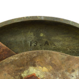 Vintage BOXING RING BELL Huge, 13" BRASS & IRON Wood Mounted *NEEDS NEW SPRINGS*