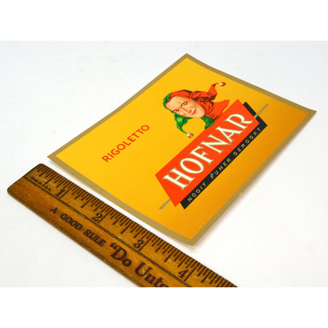 Vintage CIGAR BOX LABEL New/Never Used HOFNAR 'RIGOLETTO' Multiple Avail. RARE!