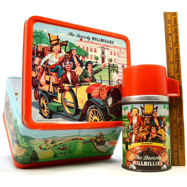 Vintage 1963 THE BEVERLY HILLBILLIES LUNCHBOX w/ Thermos by ALADDIN Excellent!!