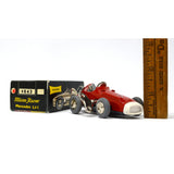 Vintage LILLIPUT "MICRO RACER" No. 1043 Mercedes 2.5l WIND-UP RACE CAR Red + BOX