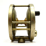 Antique EDWARD VOM HOFE No. 504 TOBIQUE 2/0 SALMON FLY REEL + LEATHER CASE Rare!