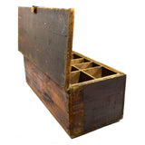 Antique EAGLE LOCK CO SALESMAN CHEST Wood Box + GRANGER TOBACCO ADVERTISING Rare