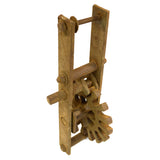 Vintage INDUSTRIAL HAND-CRANK GEAR PART 9" Cog Wheel STEAMPUNK Altered Art RARE