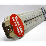 Vintage ADVERTISING WALL THERMOMETER "PRESTONE ANTI-FREEZE" Porcelain Over Steel
