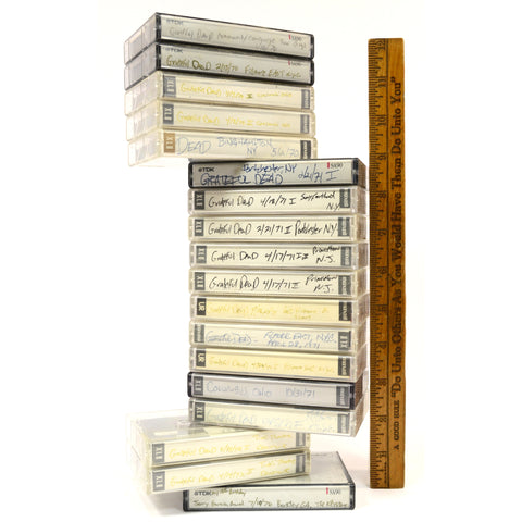 Vintage GRATEFUL DEAD CONCERT TAPES Lot of 18 Cassettes from 1970-72 LIVE SHOWS!