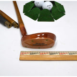 Briefly Used "BRONTY EXECUTIVE PUTTER" Screw-Together Club HOLE/CUP Balls + CASE