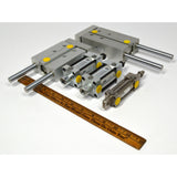 New! PNEUMATIC CYLINDER LOT of 5 "phd" AIR CYLINDERS 2-Dual SAL1 20X3 & 20X2 -Q6