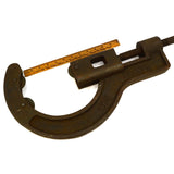 Vintage BARNES No. 5 PIPE / TUBE CUTTER Heavy Duty 34" w/ 3.5-7.5 CUTTING RANGE