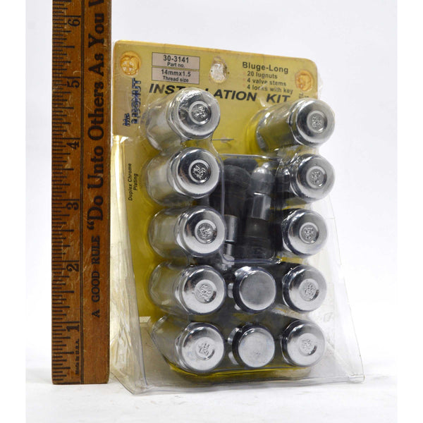 New (Open Box) MR LUGNUT "INSTALLATION KIT" 20 Lugs #30-3141 Bulge-Long 14mm-1.5