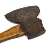 Antique BROAD / HEWING AXE Signed "F. MORRIS..." Extra Sexy Handle! OHIO PATTERN