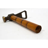 Vintage BRASS & FAUX BAMBOO MULTI-TOOL 3-Tools HAMMER, BOTTLE OPENER & CORKSCREW