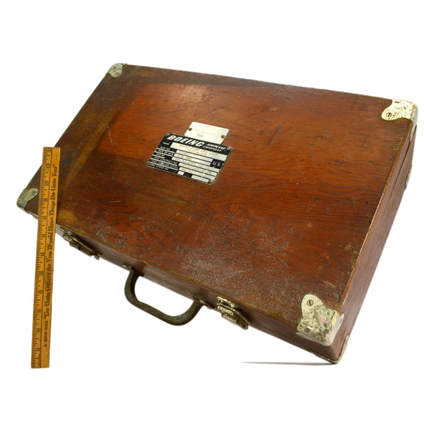 Vintage BOEING AIRPLANE CO. PART BOX for USAF KC-135 "BOOST PUMP...TEST PLATE"