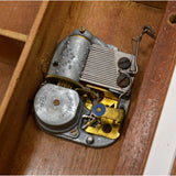 Vintage INLAID & LACQUERED WOOD TRINKET CHEST *Broken Music Box* & MISSING FEET