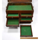 Antique WOOD MACHINIST CHEST Many Broken/Missing Parts but STILL LOVELY & USABLE