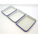 Vintage PORCELAIN/ENAMELWARE DEVELOPING TRAYS by KODAK or CESCO Lot of 3 + Bonus
