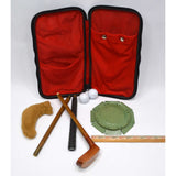 Briefly Used "BRONTY EXECUTIVE PUTTER" Screw-Together Club HOLE/CUP Balls + CASE