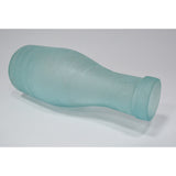 VTG/Antique HAND BLOWN MILK BOTTLE Very Crude & Unusual AQUA GLASS w/ Tooled Lip