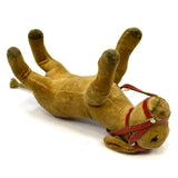 Vintage STEIFF ESEL DONKEY 4" Red Halter/Bridle c.1950-58 *NO ID'S* Brown VELVET