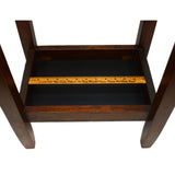 Antique MAHOGANY UMBRELLA RACK Wood Cane Stand w/ Tray ARTS & CRAFTS Entry Foyer