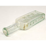 Antique VETERINARIAN BOTTLE "H.H.H. MEDICINE" Aqua 5-3/8" BIMAL Rare! "DDT 1868"