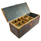 Antique EAGLE LOCK CO SALESMAN CHEST Wood Box + GRANGER TOBACCO ADVERTISING Rare