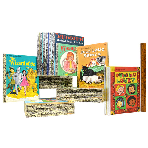 Vintage CHILDREN'S BOOK Lot of 43 LITTLE GOLDEN BOOKS + 5 Bonus A HAPPY DAY BOOK