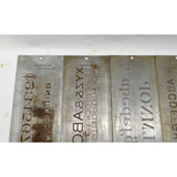 Antique CRONITE ENGRAVING FONT PLATE Lot of 9; ENGRAVER / PANTOGRAPH Plates