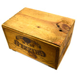 Vintage GRIZZLY BEER CRATE Canadian SLIDE-TOP WOOD BOX Rare IMPORTED FROM CANADA