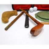 Briefly Used "BRONTY EXECUTIVE PUTTER" Screw-Together Club HOLE/CUP Balls + CASE