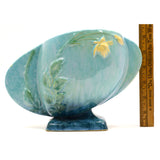 Vintage ROSEVILLE POTTERY Pattern No. 241-6 WINCRAFT BLUE VASE High Gloss c.1948