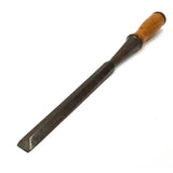 Antique SWAN MORTISE 3/4" SOCKET CHISEL Mortising Tool + Handle 8" BLADE 15"ovrl