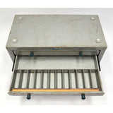 Vintage HUOT DRILL BIT INDEX / CABINET Metal Chest of 5-Drawers 60 DIVIDED SLOTS
