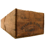 Antique H. DISSTON & SONS SHIPPING CRATE/BOX So Rare! "1/2 DOZEN 206 WOOD SAWS"