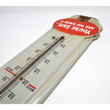 Vintage ADVERTISING WALL THERMOMETER "PRESTONE ANTI-FREEZE" Porcelain Over Steel