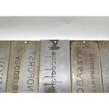 Antique CRONITE ENGRAVING FONT PLATE Lot of 9; ENGRAVER / PANTOGRAPH Plates