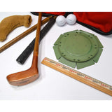 Briefly Used "BRONTY EXECUTIVE PUTTER" Screw-Together Club HOLE/CUP Balls + CASE