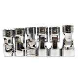 SNAP-ON UNIVERSAL Shallow JOINT/SWIVEL SOCKET Set of 6 METRIC 3/8" Drive 6 POINT