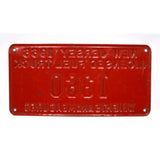 Vintage 1966 "COAL TRUCK" N.J LICENSE PLATE No. 1360 "WEIGHTS AND MEASURES" Rare