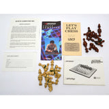 Vintage KASPAROV CHESS COMPUTER #410 Electronic WOOD BOARD Astral, 1986 in Box!